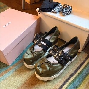 Miu Miu Ballerina Ballet shoes with buckle